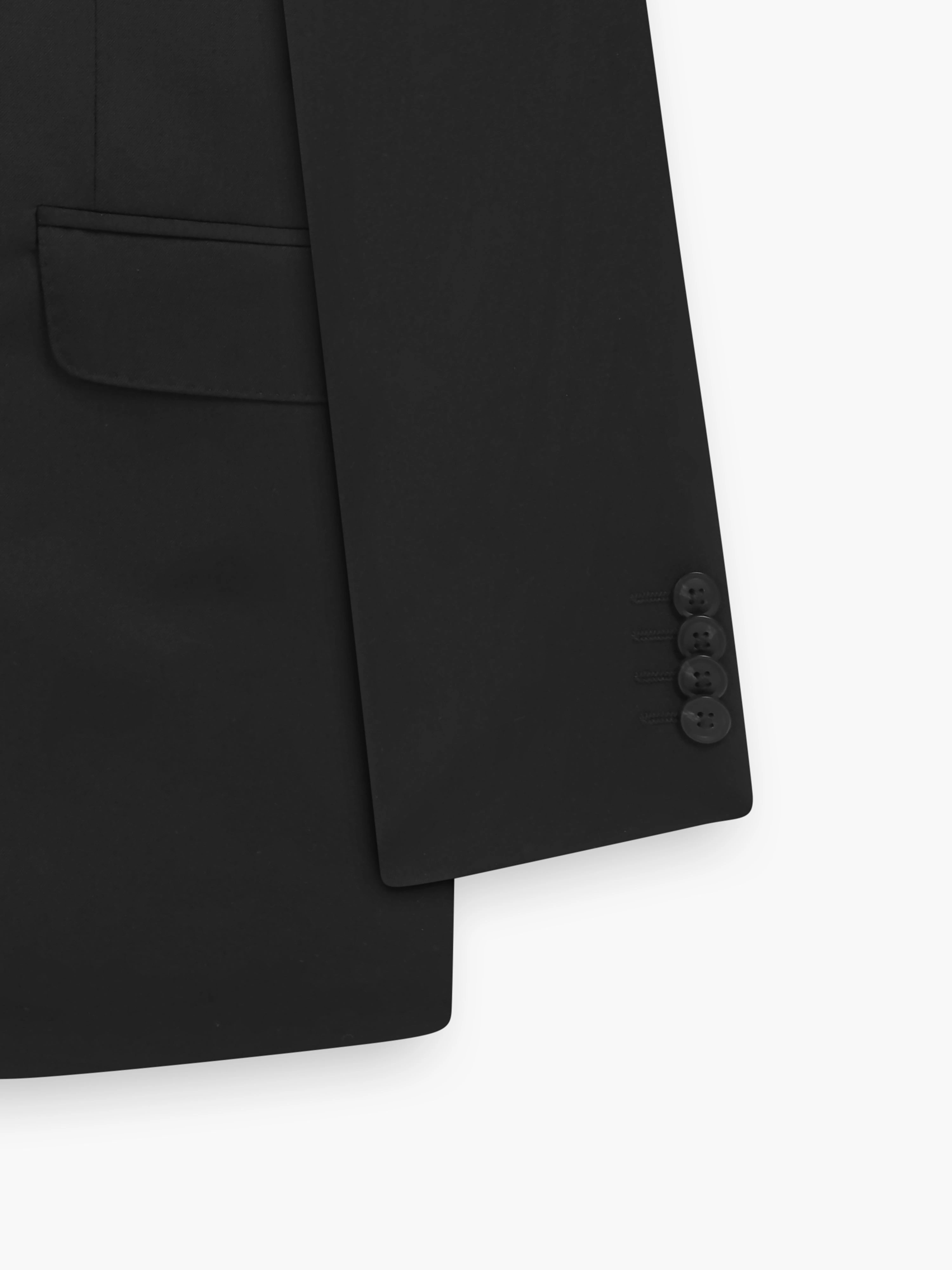 Schwarze Eleganz pur: Allard Wool Blend Slim Anzugjacke für den stilbewussten Mann.
